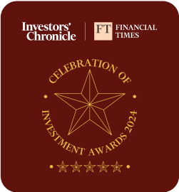 Investor's Chronicle. Financial Times. Celebration of investment awards 2024. 5 stars.