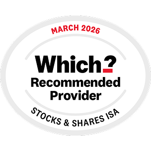 Which? Recommended Provider. Stocks & shares ISA. March 2026.